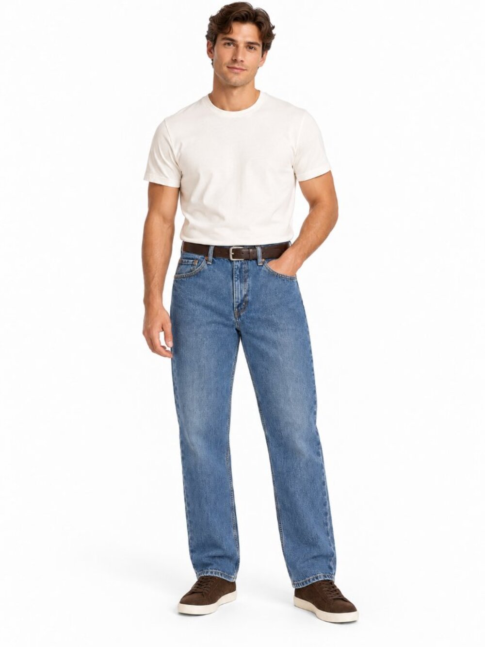 Levi's 516 Straight Fit Jeans Mens Classic Denim 100% Cotton